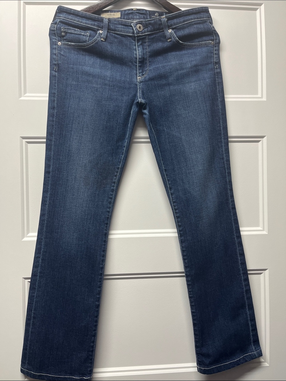 AG Adriano Goldschmied Women's Dark Blue Flare Jeans